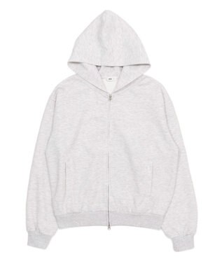 WEGO 【ユニセックス着用ITEM/SMLサイズ展開】ボンディングZIPパーカー アッシュグレー
