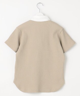 23区GOLF 【23Fondation/WOMEN】【UVケア】テクニカルワッフル ポロ ベージュ系