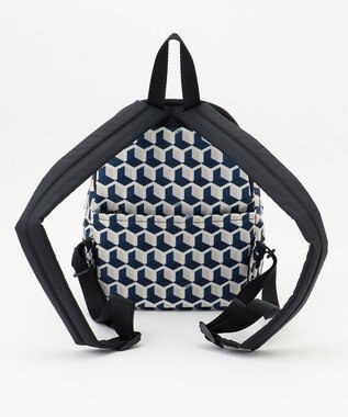 Y'SACCS キュービックモノグラム　ミニリュックサック ネイビー