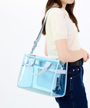 LeSportsac CLEAR MEDIUM TH TOTE/クリアスカイブルー クリアスカイブルー