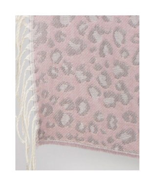 UNBILLION カシュネ cache nez / ヒョウ柄ジャカードストール ピンク