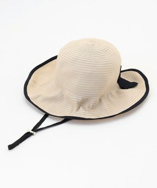 ANY SIS グログランリボン ハット ライトベージュ