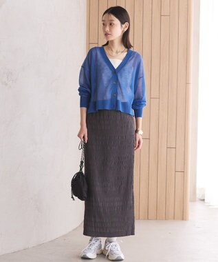 AMERICAN HOLIC シャーリングタイトスカート Charcoal Gray