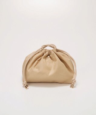 TOPKAPI 【TREASURE TOPKAPI】プリント 巾着バッグ付き メッシュ ワンハンドルバッグ オフ