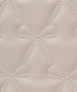 Maison de FLEUR スカーフ付リボンキルティングトートバッグ Pink