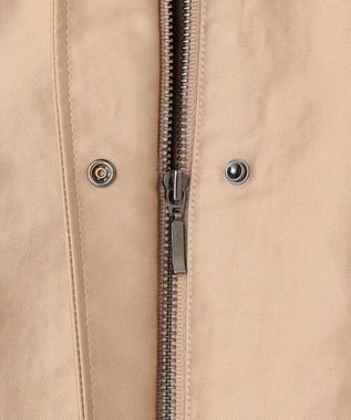 ICB L 【配色襟取り外し可能】ライトモールスキン キルトライナー付きバーンジャケット チノ