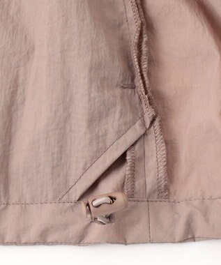 組曲 【撥水・WEB限定】ギャザーフード パッカブルブルゾン ブラウンベージュ系