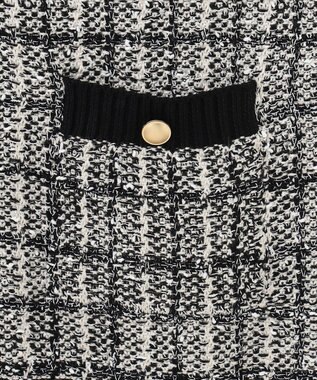 ANY 【洗濯機可】ツイーディベスト ブラック