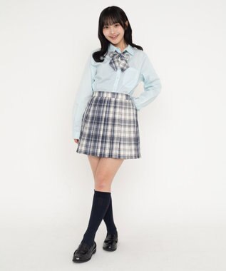 WEGO 【SCHOOLITEM】スクールシャツL／S ブルーその他