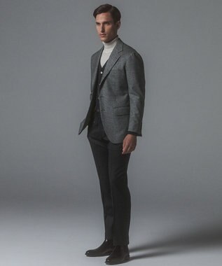 GOTAIRIKU 新色追加【洗える/チクチクしにくい/ピリングしにくい】イタリア糸 ハイゲージ タートルネックニット_WOOL100％ アイボリー系