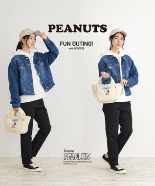 ROOTOTE 8345【スヌーピー】IP.デリ.ボア.ピーナッツ-8T 03：アイボリー