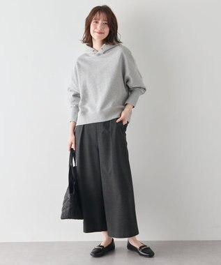 ANY 裏毛フーディ シルバーラメ