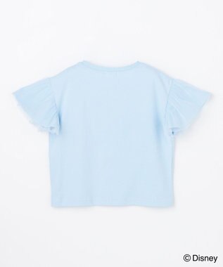 ANY KIDS 【ディズニー/FROZEN】【綿100%】袖チュール Tシャツ サックスブルー（「エルサ」）