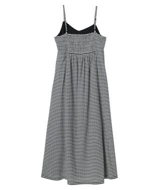 earth music&ecology チェックキャミワンピース Check Black