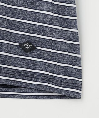 JOSEPH ABBOUD MOUNTAIN クールスキンボーダー Ｔシャツ ネイビー系2