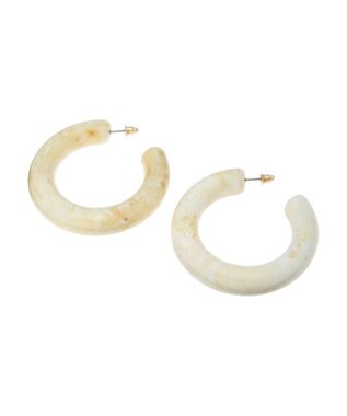 AMERICAN HOLIC ビッグフープピアス Ivory