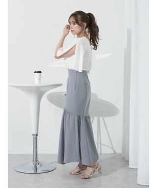 earth music&ecology ２ＷＡＹショルダースリットブラウス Off White