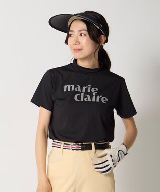 FILA GOLF／marie claire 【marie claire SPORT】 半袖モックネックシャツ ブラック