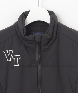 23区GOLF 【WOMEN】ミドル丈 中綿ブルゾン ブラック系