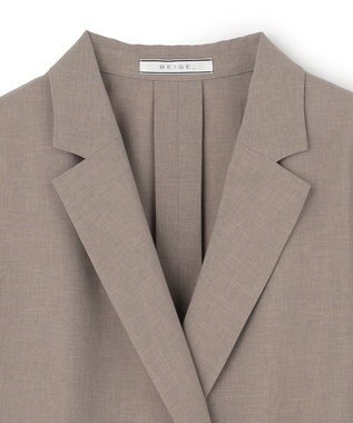 BEIGE， 【イージーケア・セットアップ対応】BATEAU / メランジ ダブルジャケット Taupe