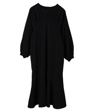 Green Parks ■ＥＳＣＡＲ　ギャザーヨークキリカエワンピース Black