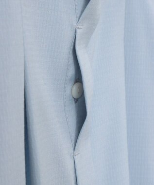 earth music&ecology タックプリーツショートシャツ Sax