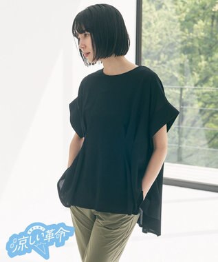 UNFILO L ヒートシールドジャージー タックデザイン Tシャツ