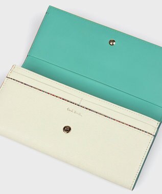 Paul Smith カラードエッジ 長財布 ライトグリーン
