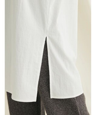 CRAFT STANDARD BOUTIQUE レーヨンデシンバンドカラーワンピース Off White