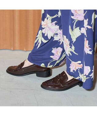 MODE ET JACOMO <MODE ET JACOMO>【レイン対応】コインローファー ダークブラウンエナメル