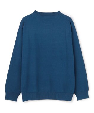 UNFILO MENS 【OCEANS YouTube 掲載/男女兼用】スムースシルキーニット ブルー