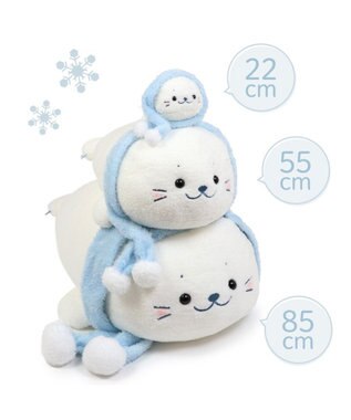 Mother garden しろたん マフラー付 ふわ雪 抱き枕 55cm マフラー付 ふわ雪