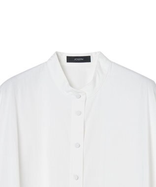 JOSEPH 【洗える】ポプリン　オーバーサイズシャツ White