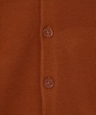 WEGO 【ユニセックス着用ITEM】ミラノリブカーディガン ダークオレンジ