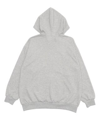 WEGO 【SCHOOLITEM】ルーズフィットZIPパーカー 杢グレー