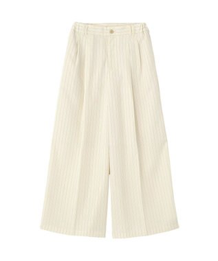 CRAFT STANDARD BOUTIQUE イージースラックス Stripe Ivory