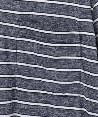 JOSEPH ABBOUD MOUNTAIN クールスキンボーダー Ｔシャツ ネイビー系2