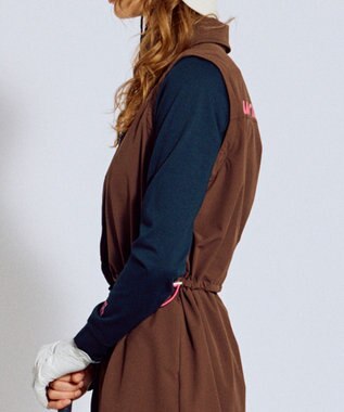 PW CIRCULUS 【着回し力2倍 / 2WAY】【WOMEN】袖2WAY デタッチャブルワンピース ゴルフウェア レディース ダークブラウン系