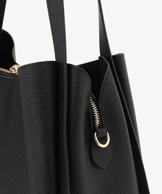 LA BAGAGERIE ソフトシュリンク2WAYハンドバッグ large ブラック