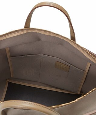 TOPKAPI 【Breath TOPKAPI】NORM ノーム リサイクル ポリエステル シュリンクレザー コンビ A4 トート バッグ グレージュ