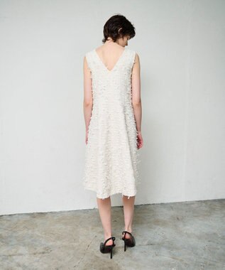 GRACE CONTINENTAL リボンヤーンジレドレス キナリ