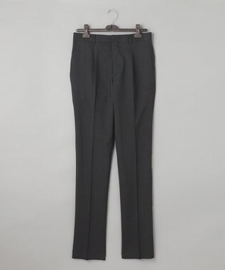 GOTAIRIKU ロングセラー【洗える/折り目加工/シワになりにくい/ウエストアジャスター】ウォッシャブル サマーウール100％パンツ_定番色(1タック)23年モデル グレー系