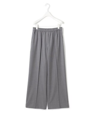 ICB 【洗える】Ｔ/Wブロード ワイドストレートパンツ ライトグレー系