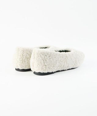 BONTRE 【MIONOTIS/ミオノティス】ファーフラットパンプス/40411 ライトグリーン