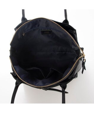 UNBILLION 【テレビ ドラマ着用アイテム】ペルケ perche / WEB限定牛革ソフトA4ベルトトート ブラック