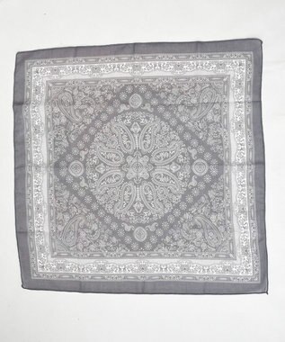 WEGO パターンバンダナ グレー