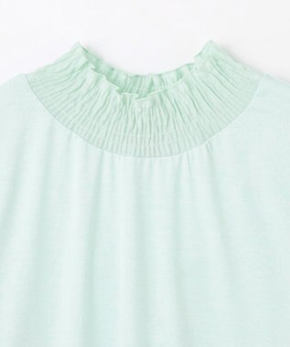 ANY 【洗濯機可】シャーリングデザインプルオーバー サックス