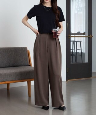 WEGO 【7色/SMLサイズ展開】コンパクトフィットT ブラック