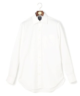 J.PRESS MEN 【PREMIUM PLEATS / 形態安定】ピンオックス ドレスシャツ / ワイド ホワイト系