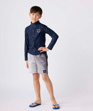OP／FILA 【RUSTY】スマイルロゴ入りラッシュガード ネイビー